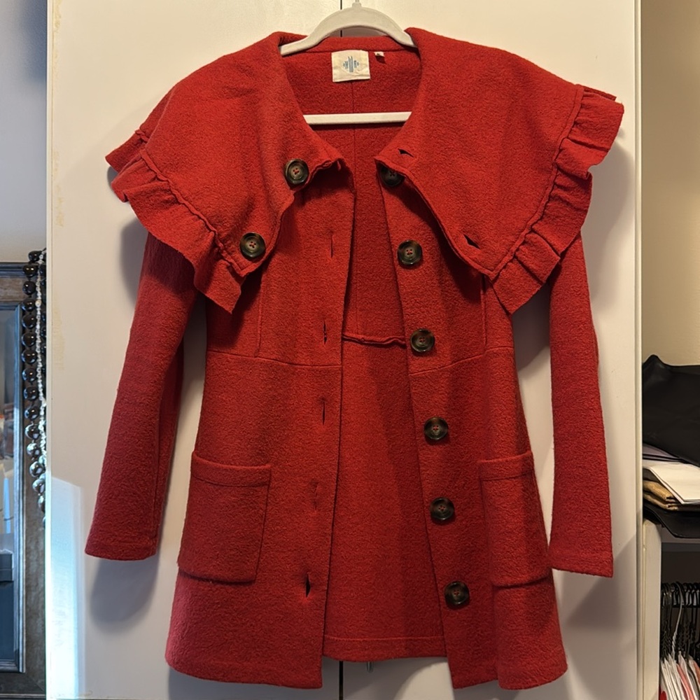 SP HWR Rust Color Sweater Jacket - Picture 3 of 5